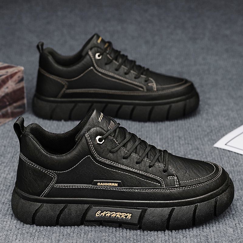 Men's Shoes Autumn Waterproof Non-slip Chef Shoes All-match Work Labor Protection Shoes Skate Shoes Men's Sports Casual Black Leather Shoes Men's Shoes Autumn Waterproof Non-slip Chef Shoes All-match Work Labor Protection Shoes Skate Shoes Men's Sports Casual Black Leather Shoes