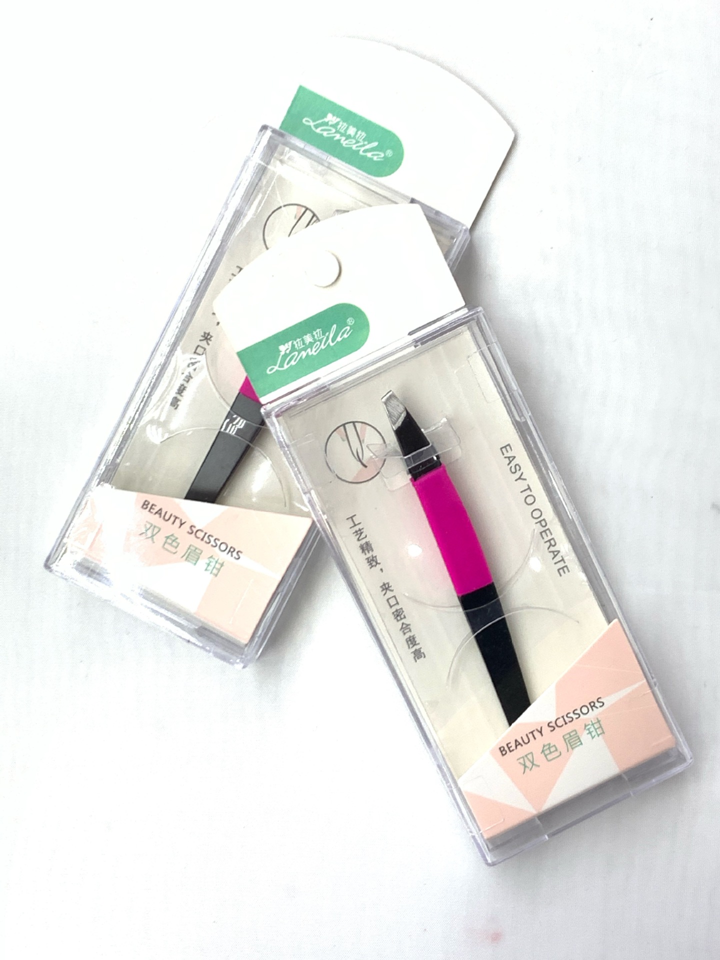 拉美拉双色斜头眉夹|ms