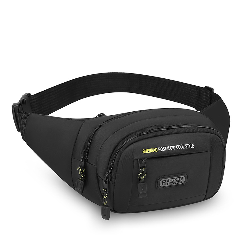 Riñonera de teléfono móvil práctica multicapa tela Oxford bolso de pecho de hombre de moda resistente al desgaste bolso de mensajero de hombro ligero simple al aire libre