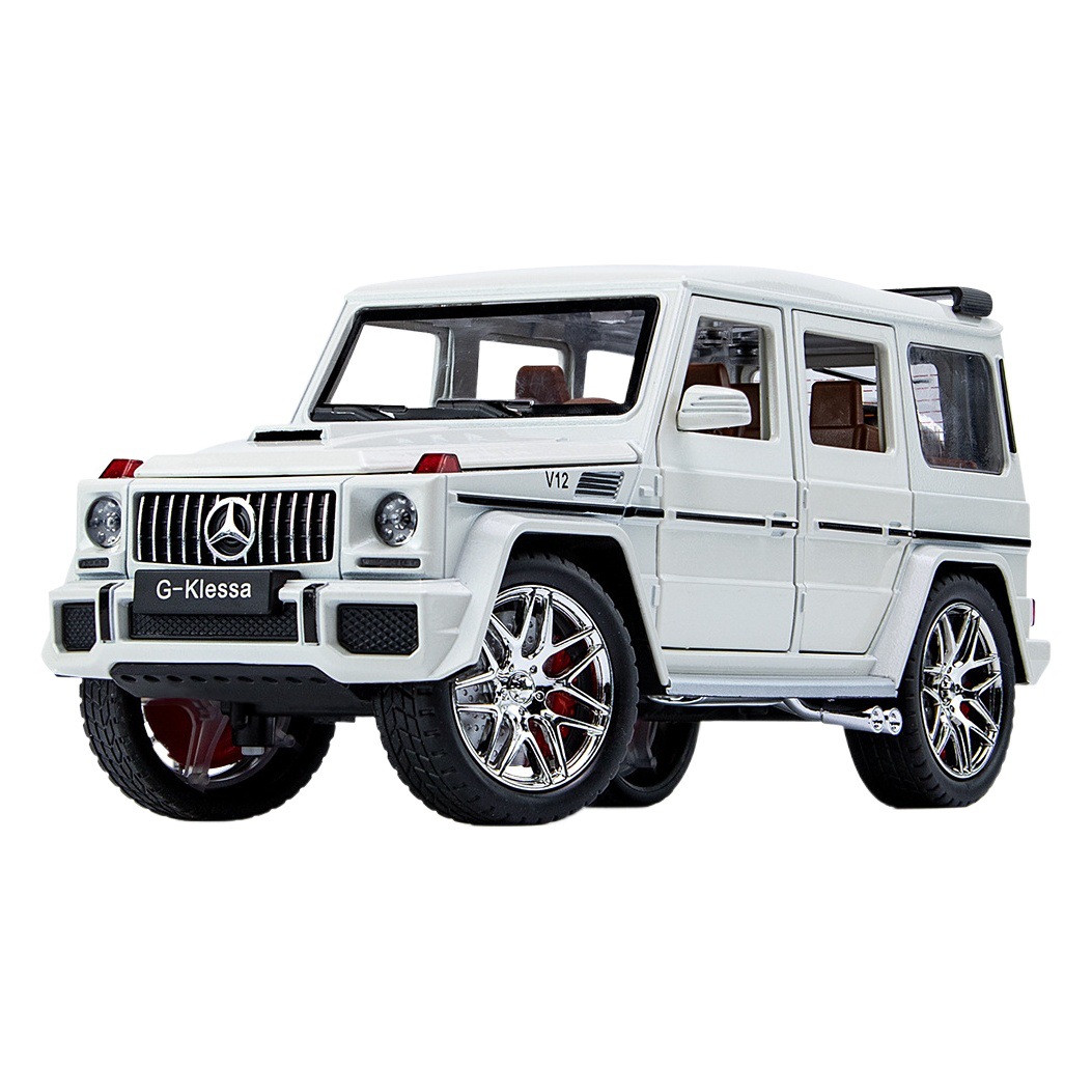 Modelo de coche de aleación G63 AMG a escala 1/24, coche de juguete para niños.
