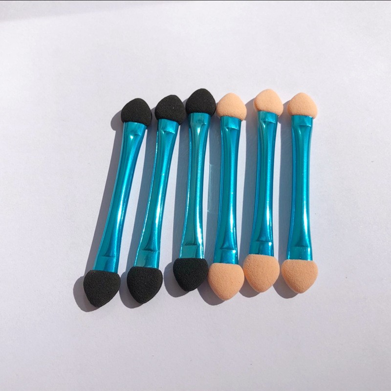 Directo de fábrica doble cabeza sombra de ojos cepillo doble cabeza caramelo color aluminio tubo sombra de ojos cepillo color sombra de ojos palo sombra de ojos caja Accesorios