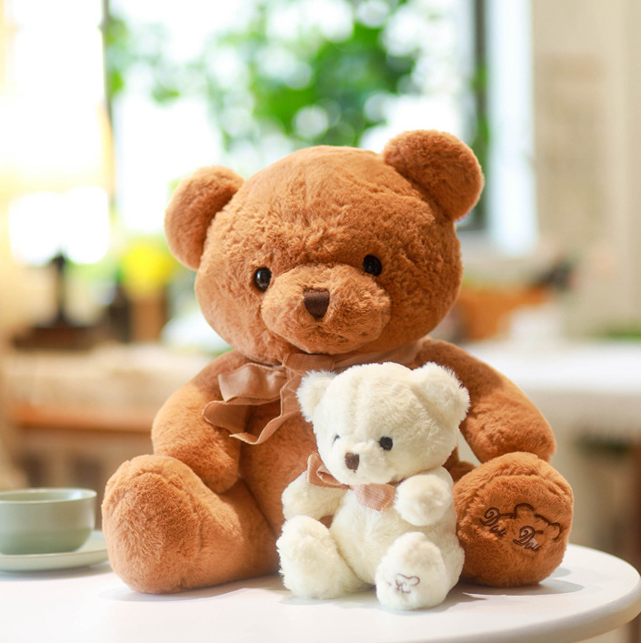 Corbata Teddy Bear creativo Teddy Bear pareja Niñas regalo de vacaciones muñecas de captura