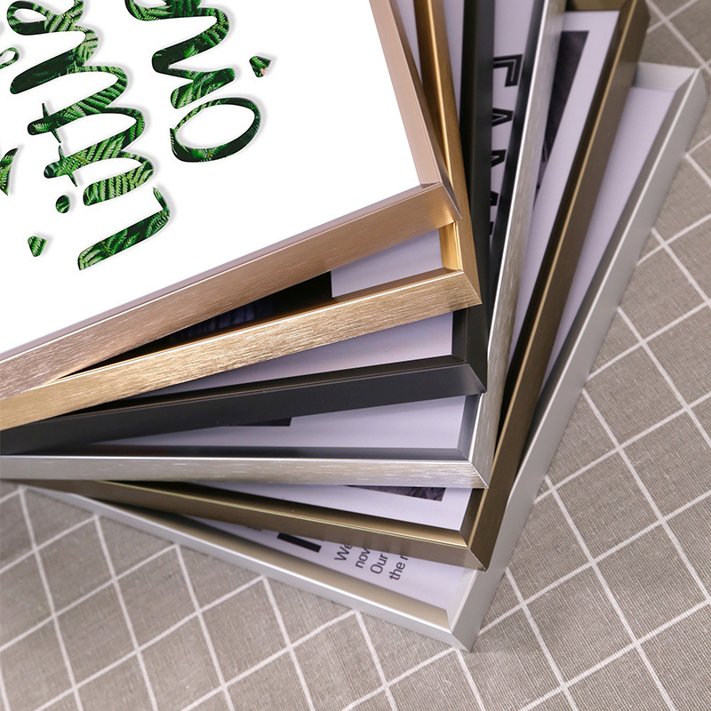 Zhongyi aluminum alloy photo frame metal frame wall A3 Table A4 certificate frame wall photo frame poster frame advertising frame
