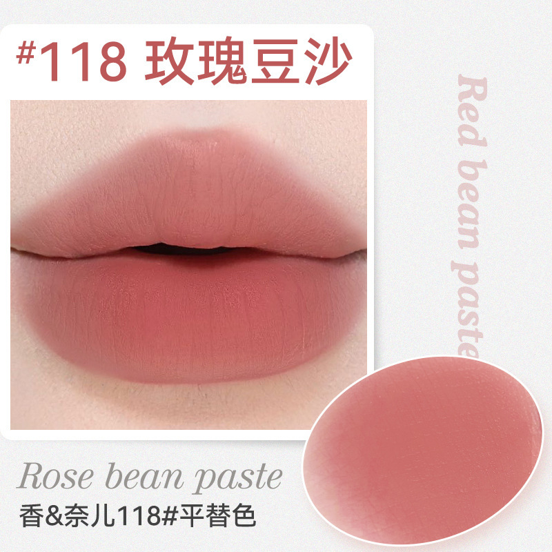 NOVO6491浮光柔色雾吻不沾杯口红不掉色雾面低饱和温柔显气色素颜|undefined