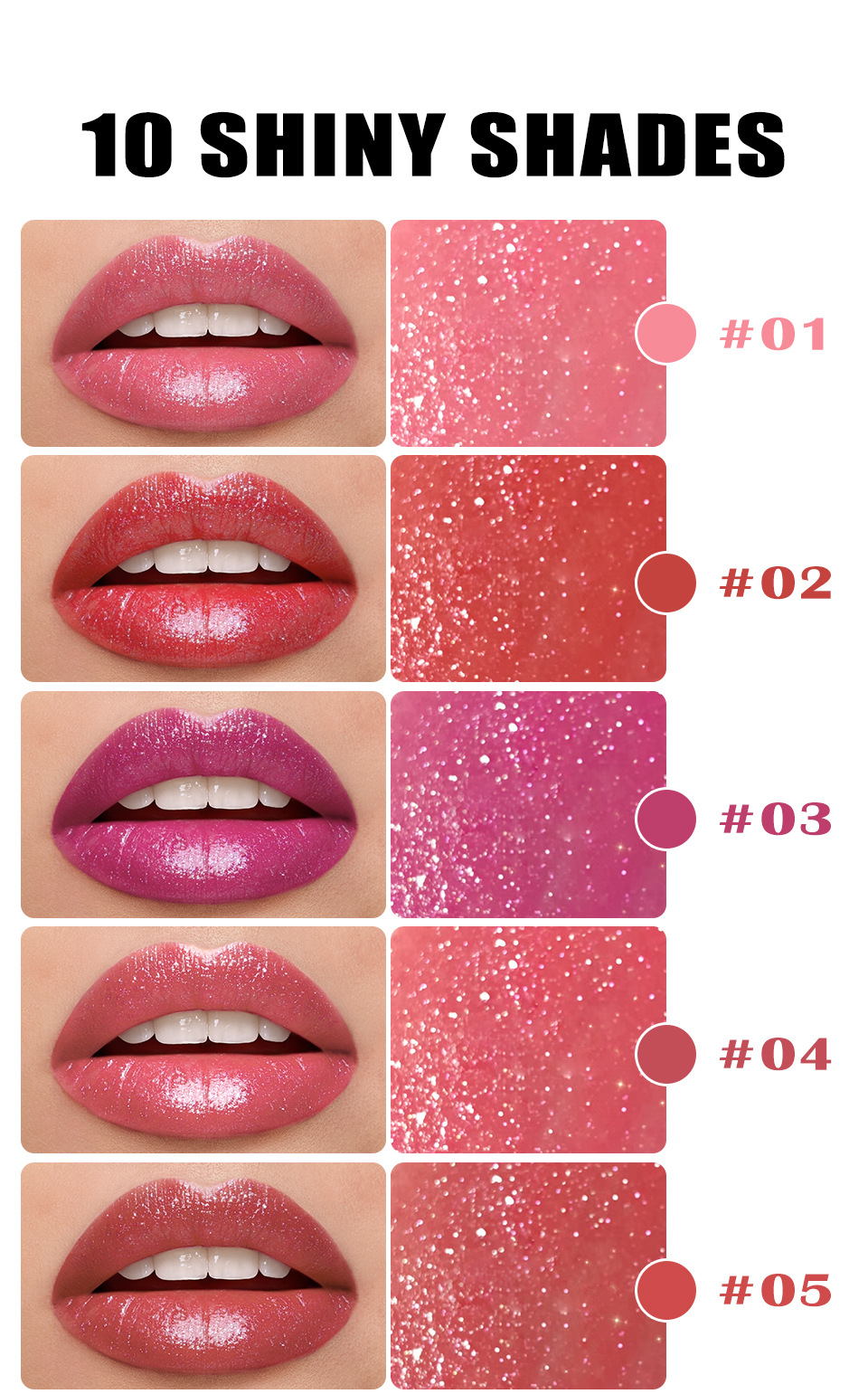 LANGMANNI ten-color bevel pearlescent rotating bevel design lipstick single pack undefined