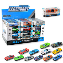 子供合金滑走玩具レーシングスポーツカー国境を越えた英語シミュレーションミニポケット車1:87モデルセット
