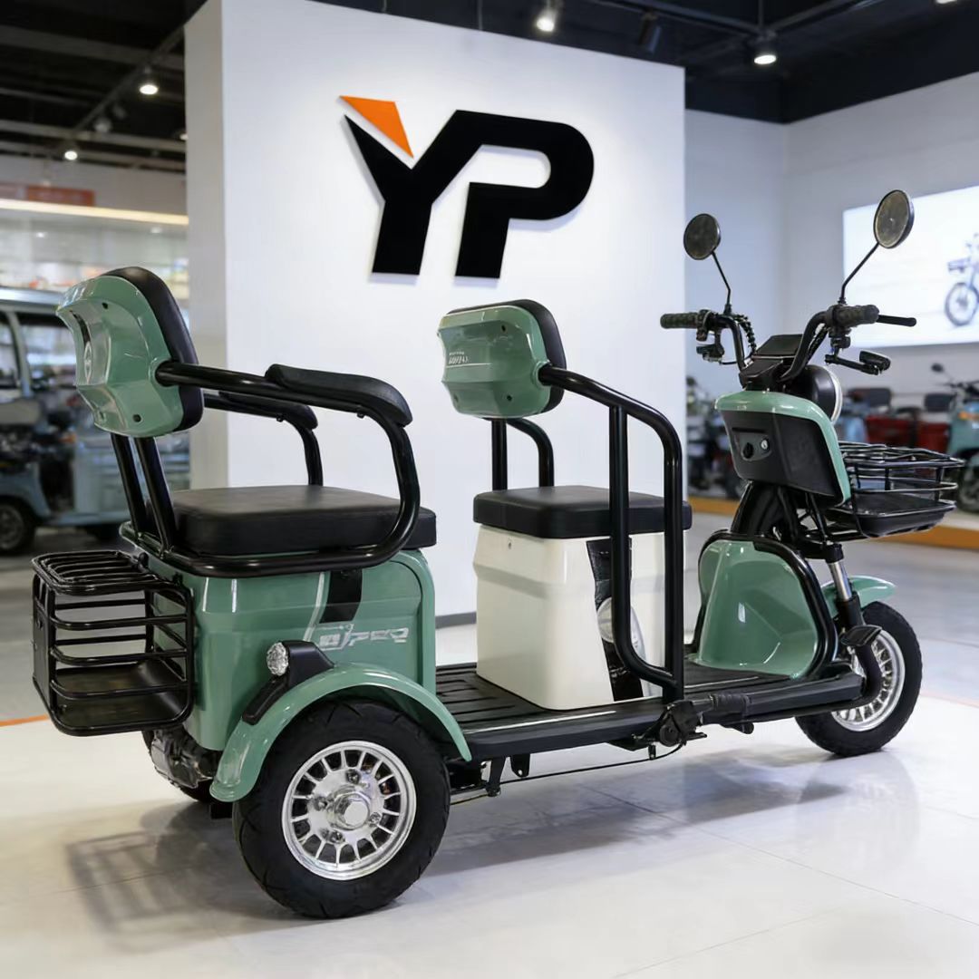 Triciclo eléctrico para personas mayores, vehículo a batería para ocio, uso doméstico para adultos, para recoger niños, doble propósito para pasajeros y carga, triciclo eléctrico para transporte.