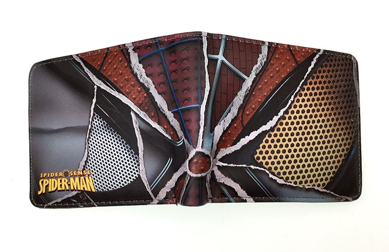 Новый кошелек Spider-Man для подростков - стильный держатель карт из полиуретана из коллекции коротких героев