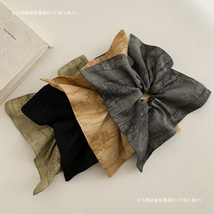 Hair Strap Square Scarf Hair Rope Hair Ring Large Bowel Female Low Country Style Retro New Chinese Style Hair Accessories Ponytail Free Shipping