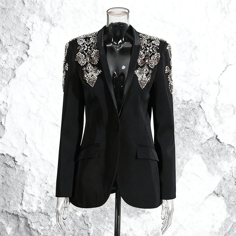 Fashionable elegant autumn classic suit jacket