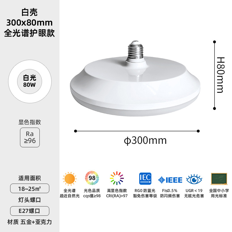 Bombilla de espectro completo tornillo E27 super brillante fuente de luz de protección de ojos lámpara de ahorro de energía lámpara de lámpara