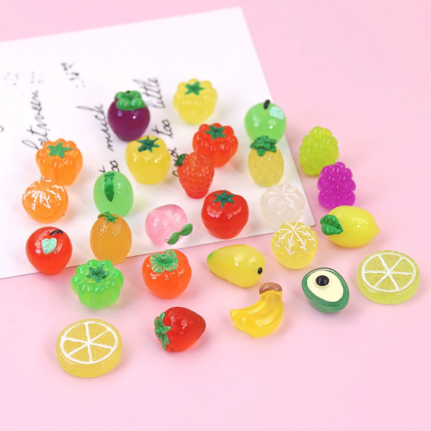 Микропейзаж креативное моделирование светящиеся фрукты и овощи кукольный домик ландшафтный дизайн аксессуары для рукоделия миниатюрные украшения