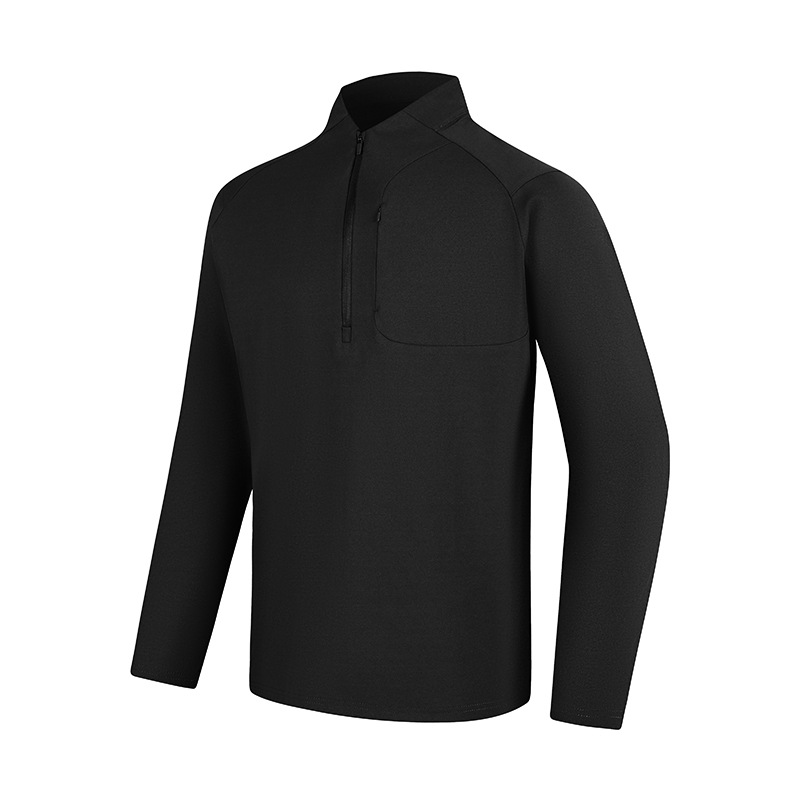 [Factory Direct Sale] Men's Zipper Stand Collar Long-Sleeve Coolsen Fleece Sweatshirt, Trendy Casual Long Sleeve, Soft