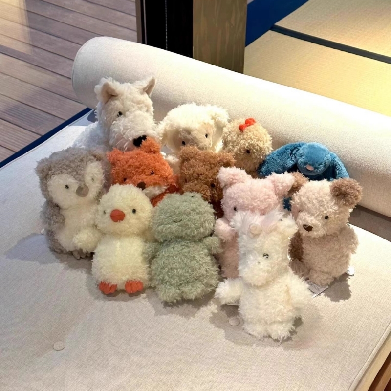 クロスボーダー北欧スタイルの巻き毛の小動物人形、ぬいぐるみ、さまざまな毛色の子犬人形、ウェディングドール、ギフト|undefined