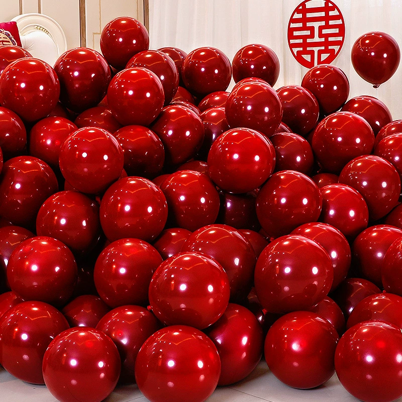 Wedding balloon red woman wedding room hi character decoration wedding living room engagement scene arrangement wedding supplies