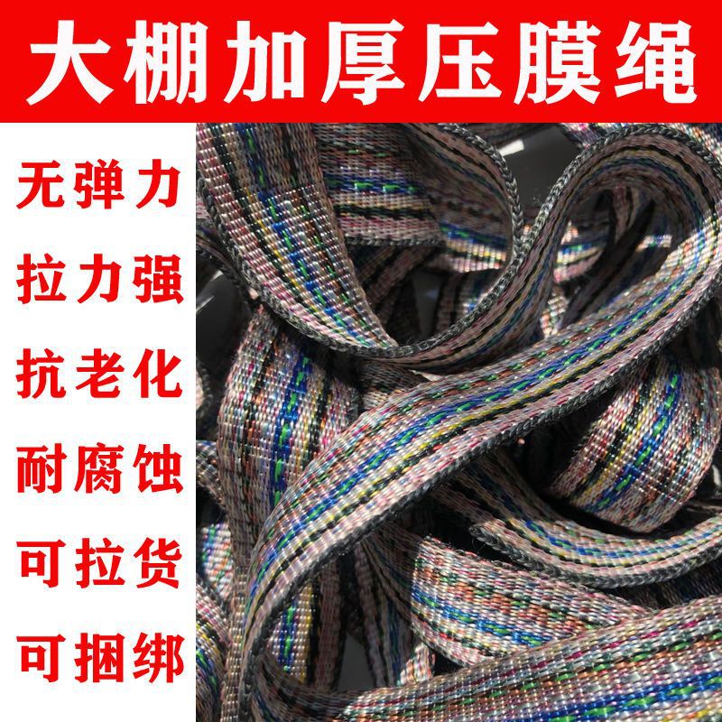 大棚压膜线白色涤纶丝压膜带黑色塑料压膜绳抗老化压膜卡配件威东