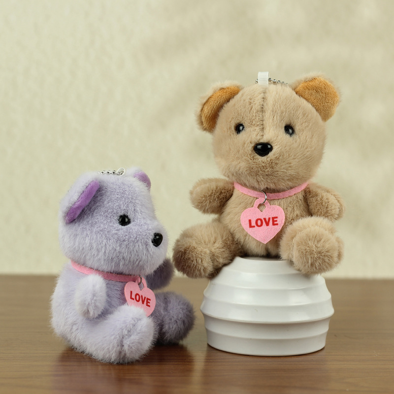 Adorable peluche dibujos animados Teddy Bear colgante Teddy Bear juguetes mochila muñeca decoración estudiantes pequeños regalos