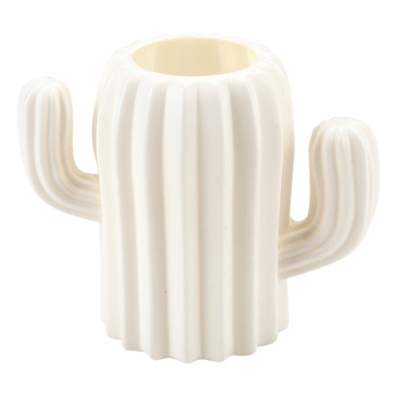 Creativo novela multi-funcional lindo cactus pluma titular florero sala de estar escritorio decoración fábrica al por mayor