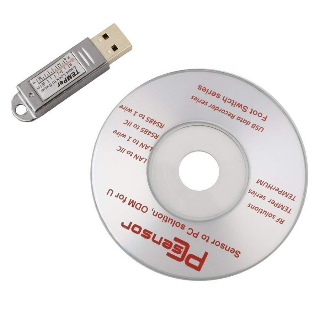usb新奇特USB温度计TEMPer（gold）室内外机房库房环境监测高精度