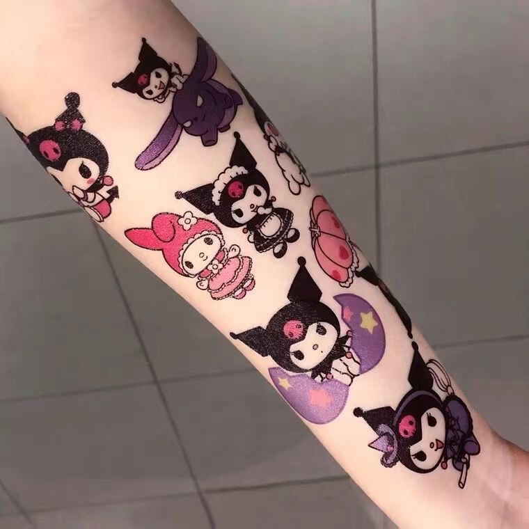 Cartoon pattern water transfer stickers creative cute tattoo stickers disposable durable waterproof tattoo stickers Cartoon pattern water transfer stickers creative cute tattoo stickers disposable durable waterproof tattoo stickers