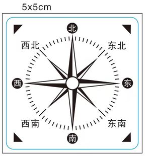 Teacher Yi's Transparent Table Coordinate Compass Tool Set for Teaching Directions, Available in Southeast, Northwest, and Other Styles, with Free Shipping