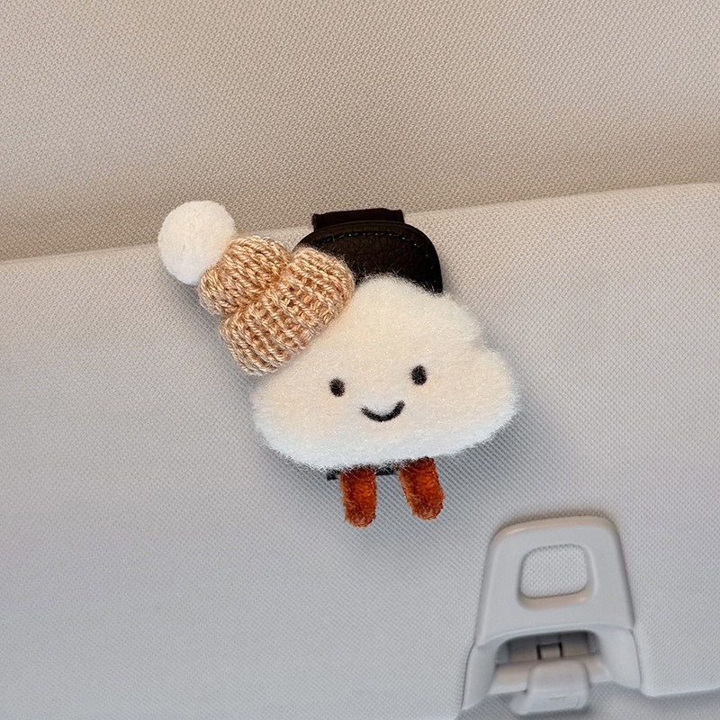 Car-Mounted Cloud-Shaped Glasses Clip for Car Sun Visor, Multifunctional Sunglasses Holder, 2026 Card and Ticket Clip