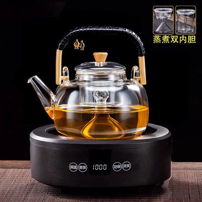 Radiant-cooker teapot Glass teapot Boiling water Make tea Health pot Pu 'er Tea White tea Tea making facilities Tea furnace