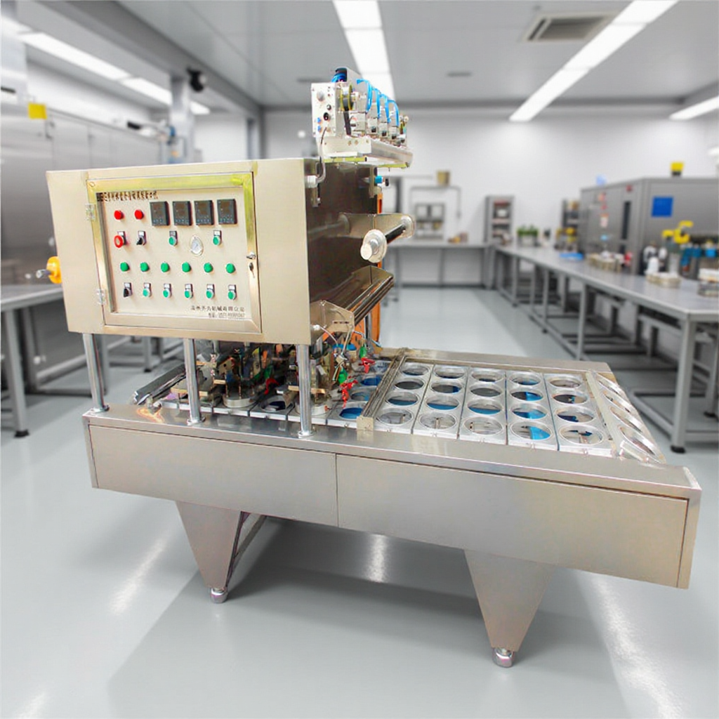 BGQL-4碗装夫妻肺片封口机 梅菜扣肉自动真空包装机