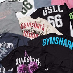 gymshark 短袖运动休闲超大健身服鲨鱼纯棉透气T恤男女同款