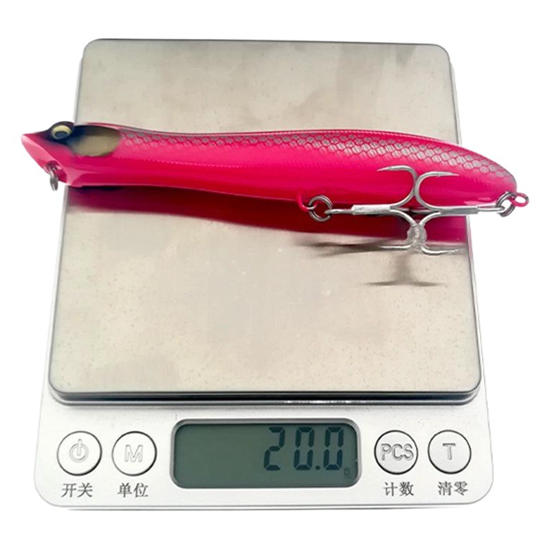 Fuente de la fábrica 12,5 cm/20g cebo de plástico falso cebo onda mentir cebo duro largo tiro onda cebo de pesca