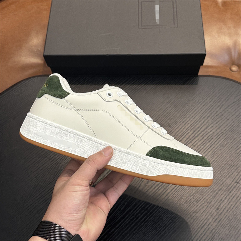 European Trendy High-Quality Men's Low-Top Casual Shoes 2025 Sneakers Versatile White Shoes Men's Shoes