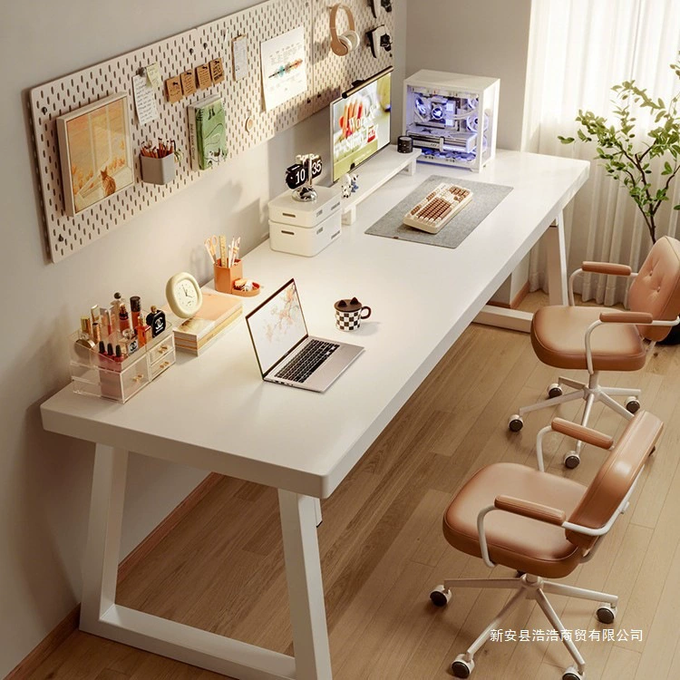 Двойной письменный стол компьютерный стол рабочий стол для учебы студенческий домашний спальня простой современный белый офисный письменный стол