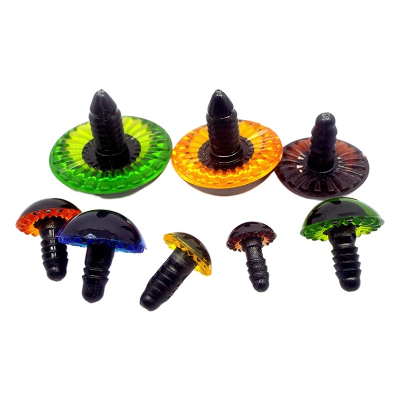 Accesorios de juguete láser ojo cuentas muñeca radiación ojo muñeca fresa oso plástico DIY ojo animal resina Accesorios