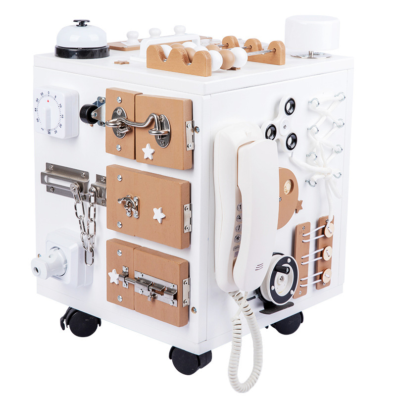 1-3 años de edad del bebé Montessori ayudas didácticas caja ocupada casa DIY accesorios Montessori niños educación temprana juguetes educativos