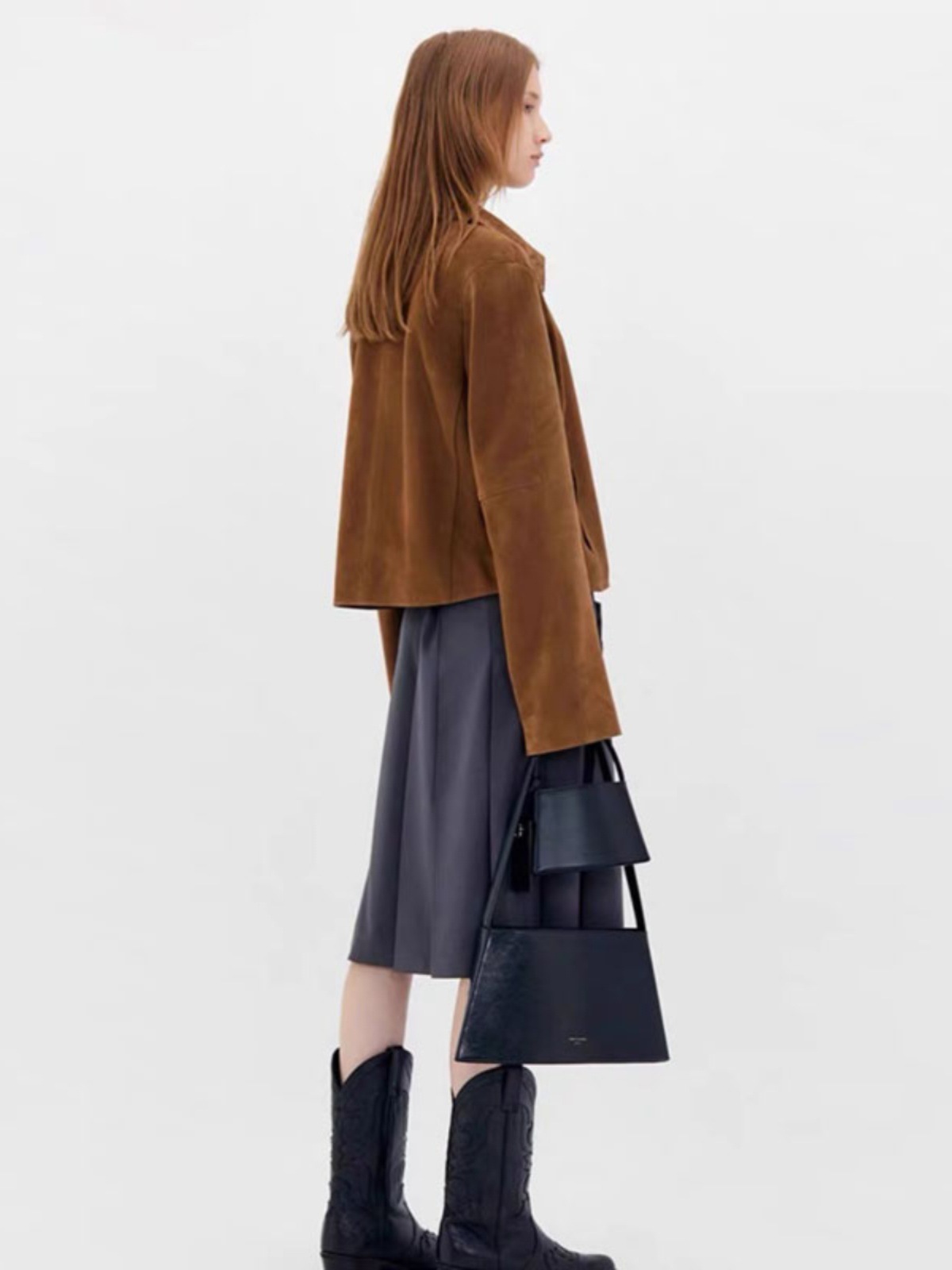 LOW トップ 2025 レザージャケット春と秋ルーズクラシックレトロスリムダメージジッパーラペルジャケット女性のための