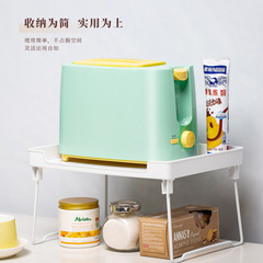 Wholesale kitchen supplies foldable storage rack cabinet storage rack desktop stackable spice rack storage rack