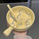 Internet Celebrity Bowl and Plate Set Household High-looking Ceramic Handle Bowl Salad Bowl Creative Cute Tableware for One Person and Two People