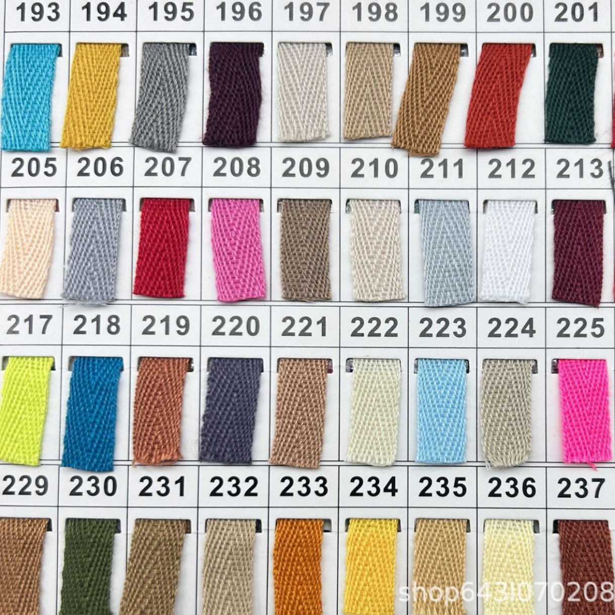 Cinturón de algodón multicolor en herringbone 1cm de cuello trasero chaqueta de ropa infantil accesorios de prenda de cuello bolsa de banda de borde image 3