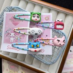 日本系クレヨンしんちゃん可愛いポイントbbヘアピン学生少女髪飾り前髪飾り海辺ヘアピン