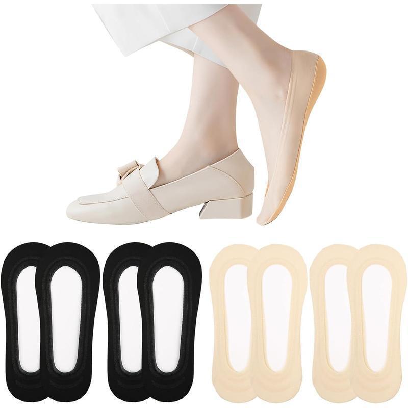 S2026 Dropshipping Aliexpress Cross-Border New Women's Invisible Lining Socks Low-Cut Anti-Slip Design