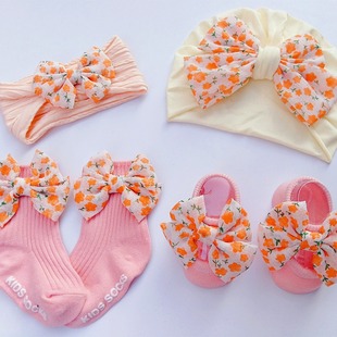 Baby Baby Hair Band Socks Gift Set Princess Full Moon Hundred Days Old Gift Baby Children Cute Headwear