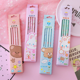 High-Looking Boxed Pencils, Creative Stationery, Student Writing Tools, Calligraphy Wooden Pencils, Round Triangular Pencils
