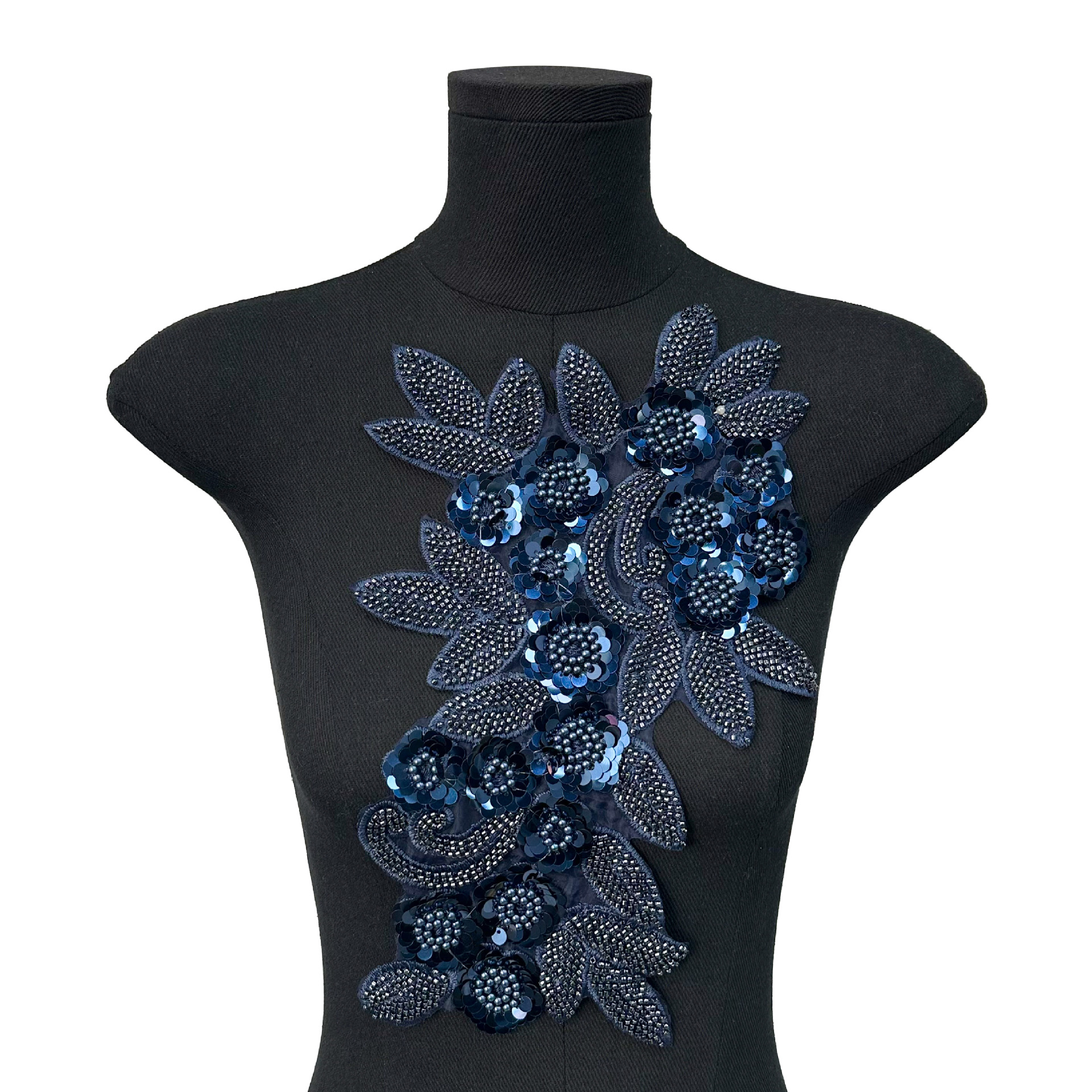 Nuevo transfronterizo de la industria pesada clavos cuentas cuentas sequillas flor tridimensional encaje vestido de boda vestido vestido de rendimiento vestido pegatinas de flores