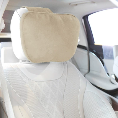 lumbar suede neck pillow, Headrest - wangshu-apricot-headrest