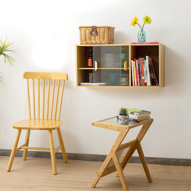 Gabinete lateral de estilo japonés hogar cocina armario lateral armario escritorio Changhong vidrio armario montado en la pared gabinete de almacenamiento Nuevo