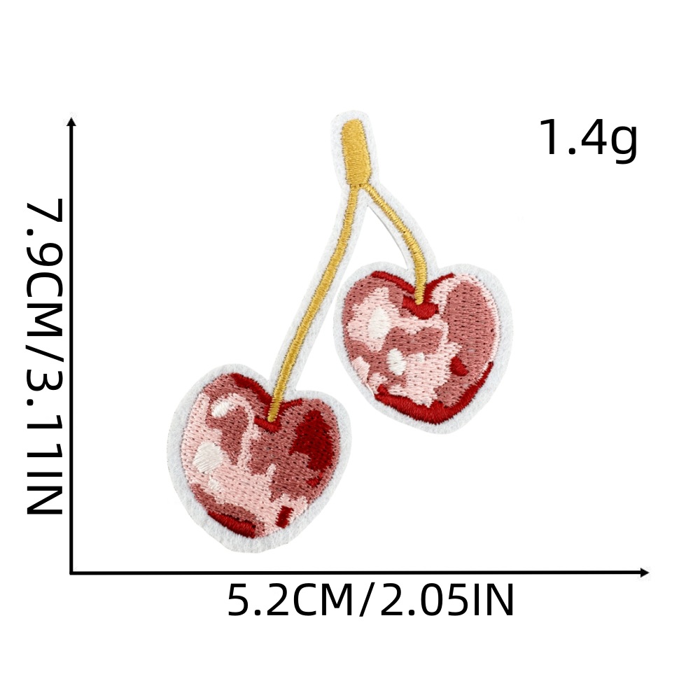3g Weight Clothing Sticker Patches Classification 1 Piece, 1 Set Quantity Nonwoven, Polyester Material Cherry, Heart Shape, Butterfly Pattern Cute Style 1 Piece 1 Set Cute Cherry Heart Shape Butterfly Nonwoven Polyester Clothing Sticker Patches 11