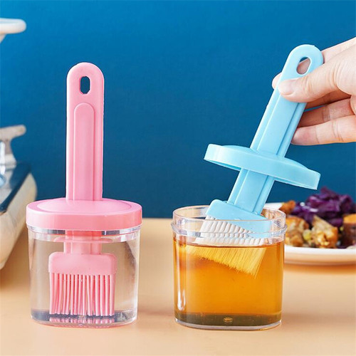 Integrated barbecue brush Japanese oil brush high temperature resistant cooking kitchen pancake household baking edible oil with bottle brush oil
