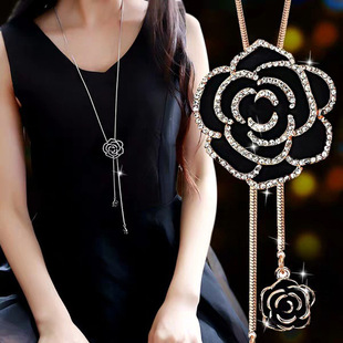 Cross-border Necklace Women's Woolen Chain High-end Long Light Luxury Niche Accessories Fashion All-match Autumn and Winter Tassel Decoration