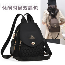 春夏款袋鼠双肩包女质感轻便时尚百搭多功能大容量休闲背包女士包
