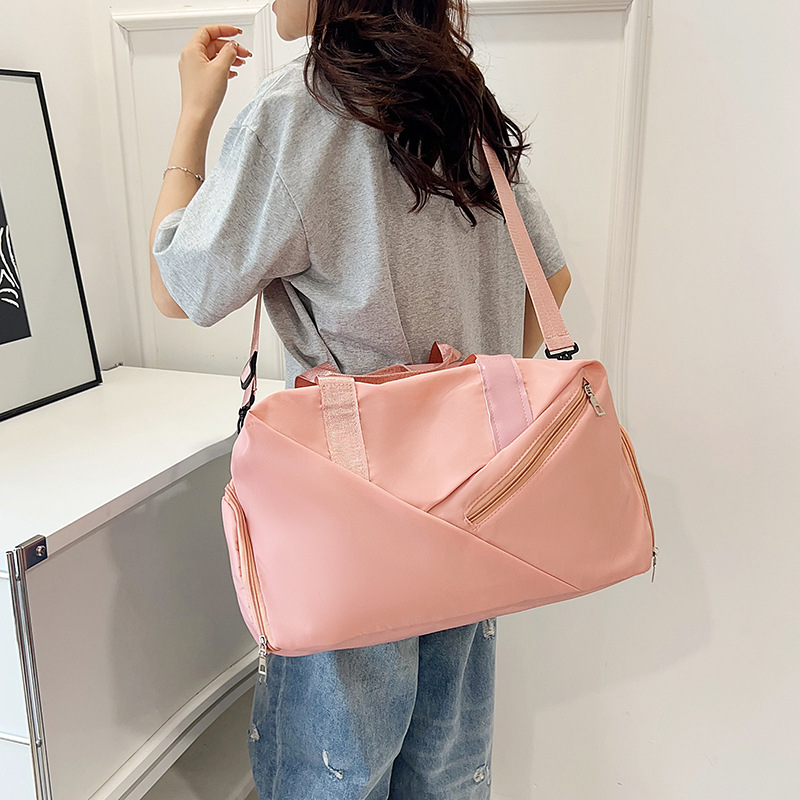 韩版新款旅行包手提独立鞋位运动伽健身包短途大容量出差行李包